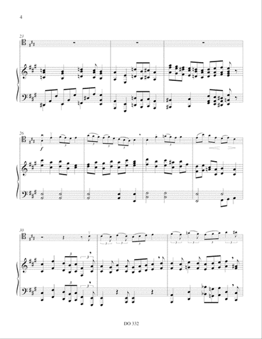 Trois pièces pour violoncelle et piano Piano Accompaniment scores gallery preview page 4