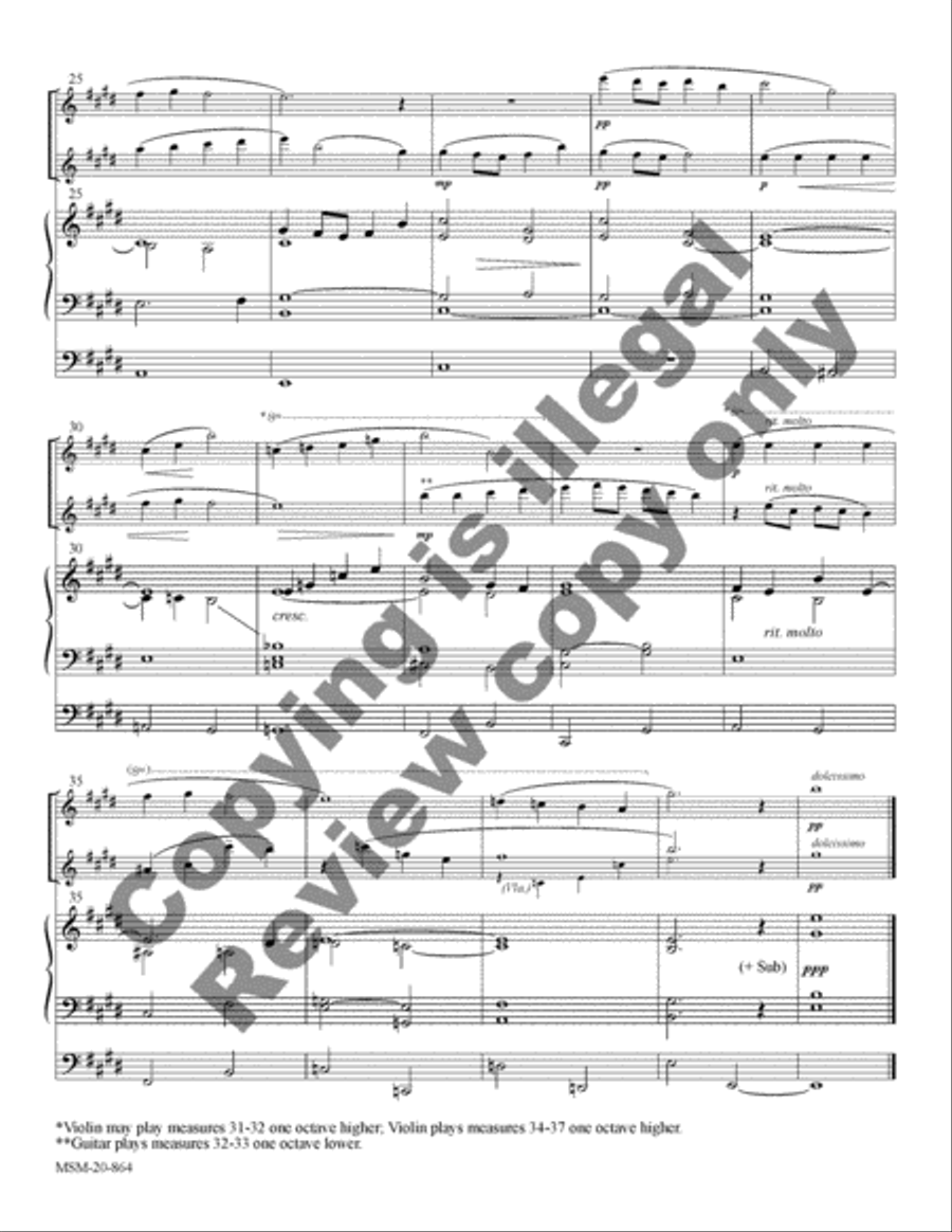 Four Chorale Meditations for Organ and Solo Instrument Four Chorale Meditations for Organ and Solo Instrument Organ scores gallery preview page 11