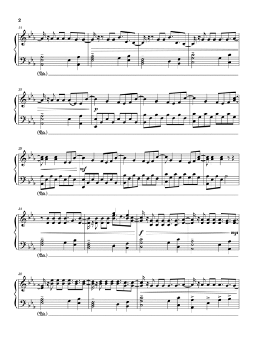 Demons Piano Solo scores gallery preview page 2