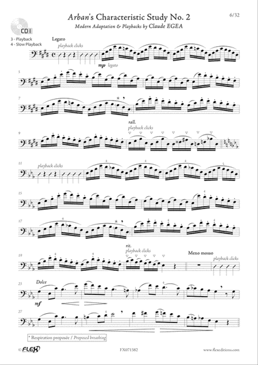 14 Characteristic Studies Trombone scores gallery preview page 6
