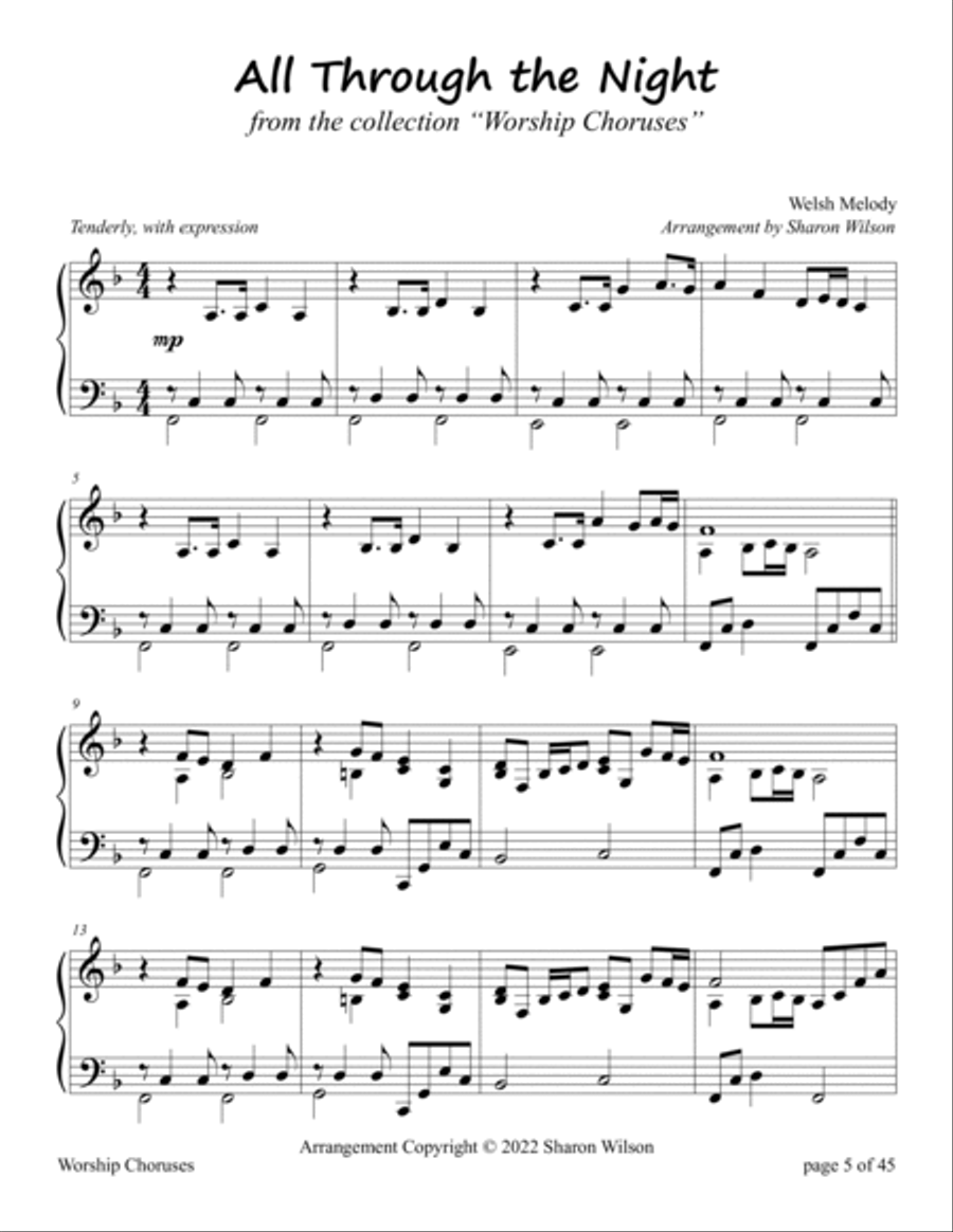 Worship Choruses (A Collection of 16 Praise Songs Arranged as Intermediate Piano Solos) Piano Solo scores gallery preview page 5