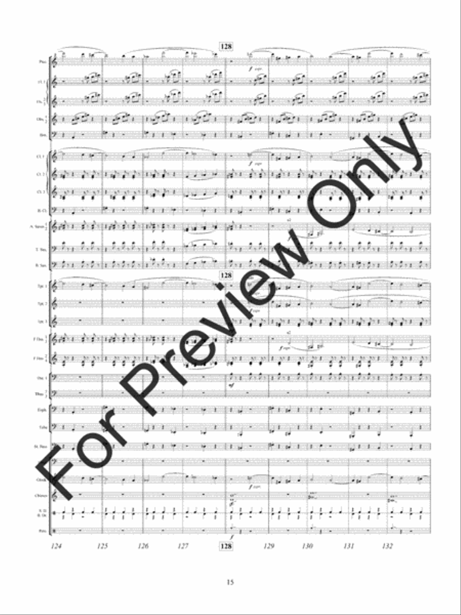 Shards Of Glass Concert Band scores gallery preview page 18