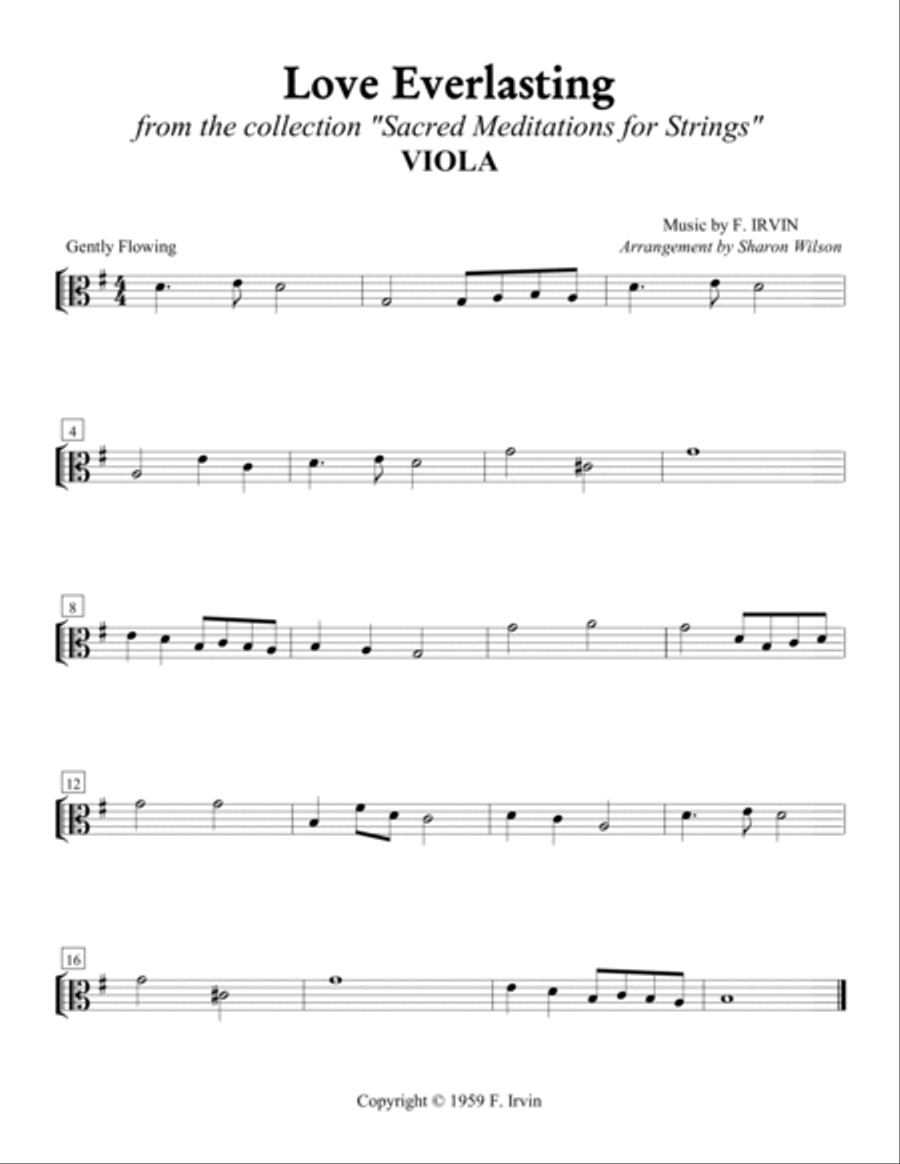 Love Everlasting (Easy String Quartet) String Quartet scores gallery preview page 4