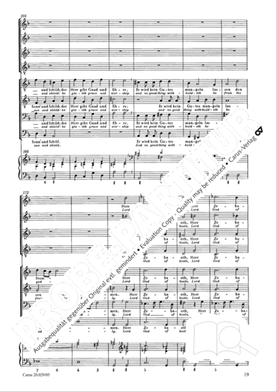 How beautiful is thy dwelling place (Wie lieblich sind deine Wohnungen) Men's Choir scores gallery preview page 22