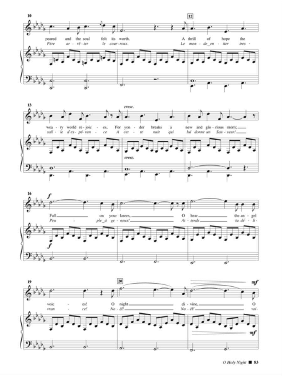 O Holy Night (Cantique De Noel) [High Voice] High Voice scores gallery preview page 2