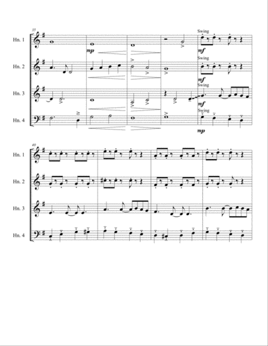 Christmas Melody Christmas Melody Horn Solo scores gallery preview page 4