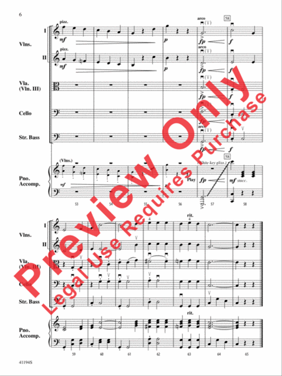 The Wizard of Oz, Suite from String Orchestra scores gallery preview page 7