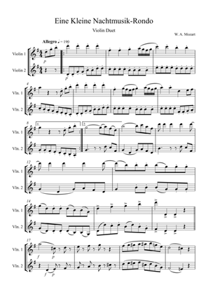 Eine Kleine Nachtmusik – Rondo: Violin Duet