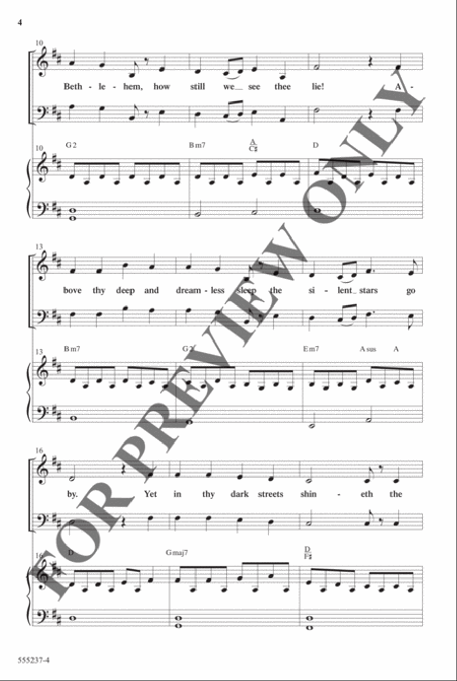 Christmas Eve Medley - Anthem Christmas Eve Medley - Anthem Choir scores gallery preview page 3