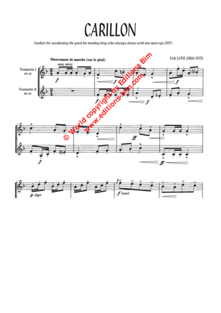 Carillon Trumpet Duet scores gallery preview page 2