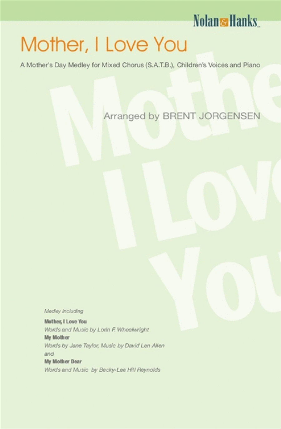Mother I Love You - SATB - Children's Voices 4-Part scores gallery preview page 1
