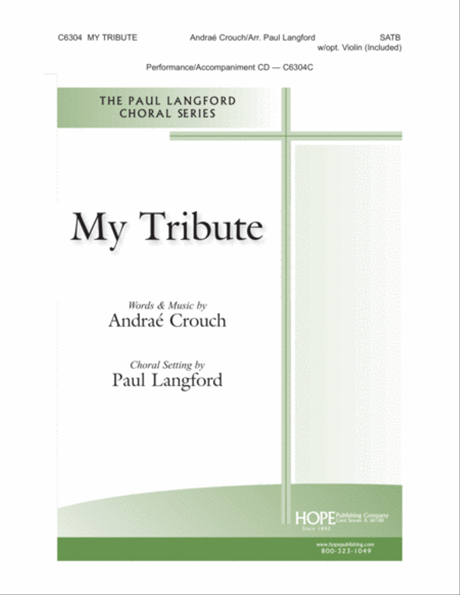 My Tribute My Tribute Choir scores gallery preview page 1