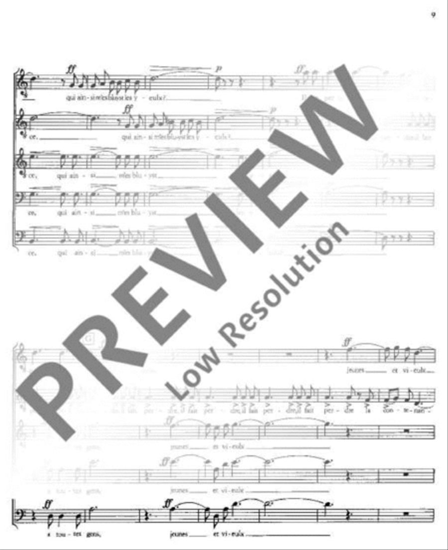 Drei französische Chöre Drei französische Chöre Mixed Choir scores gallery preview page 10