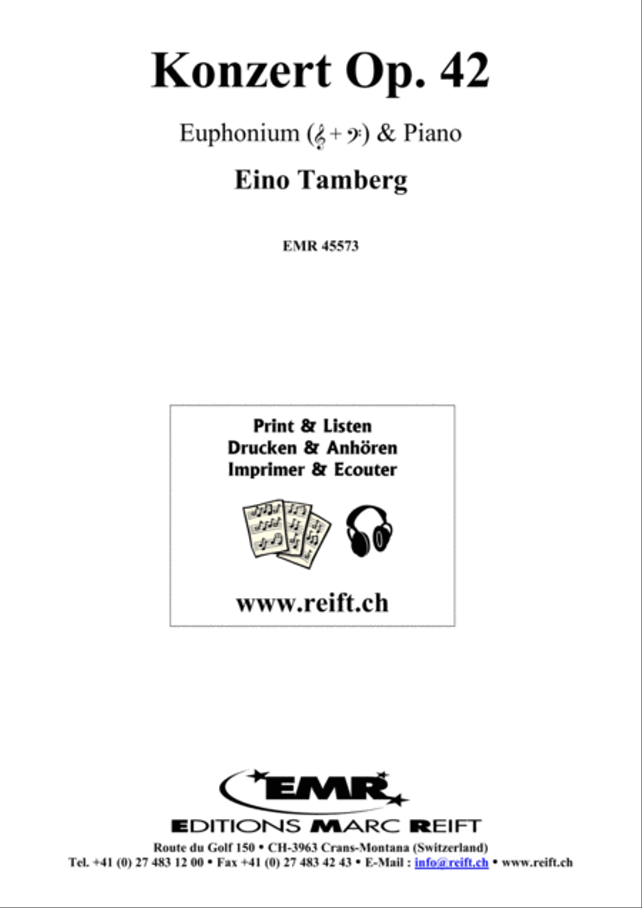 Konzert Op. 42 Euphonium scores gallery preview page 2