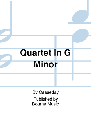 Book cover for Quartet In G Minor