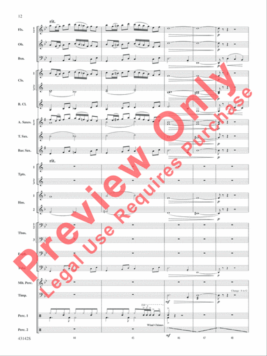The Doors on Tour Concert Band scores gallery preview page 13