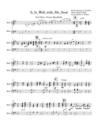It Is Well With My soul for 3 octave handbells (Revised)