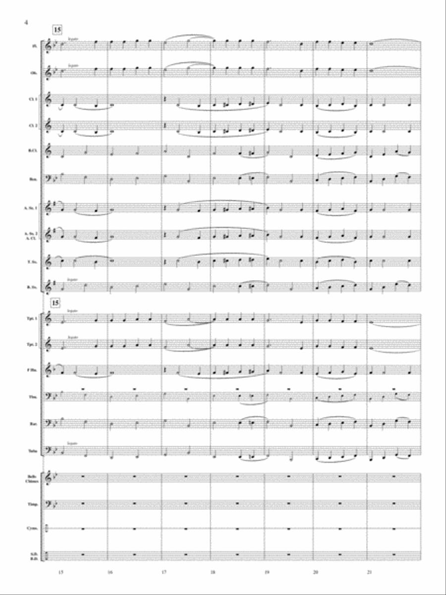 Swedish Hymn of Praise Concert Band scores gallery preview page 4