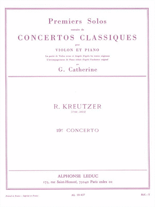 Premier Solos Concertos Classiques - Concerto No. 19