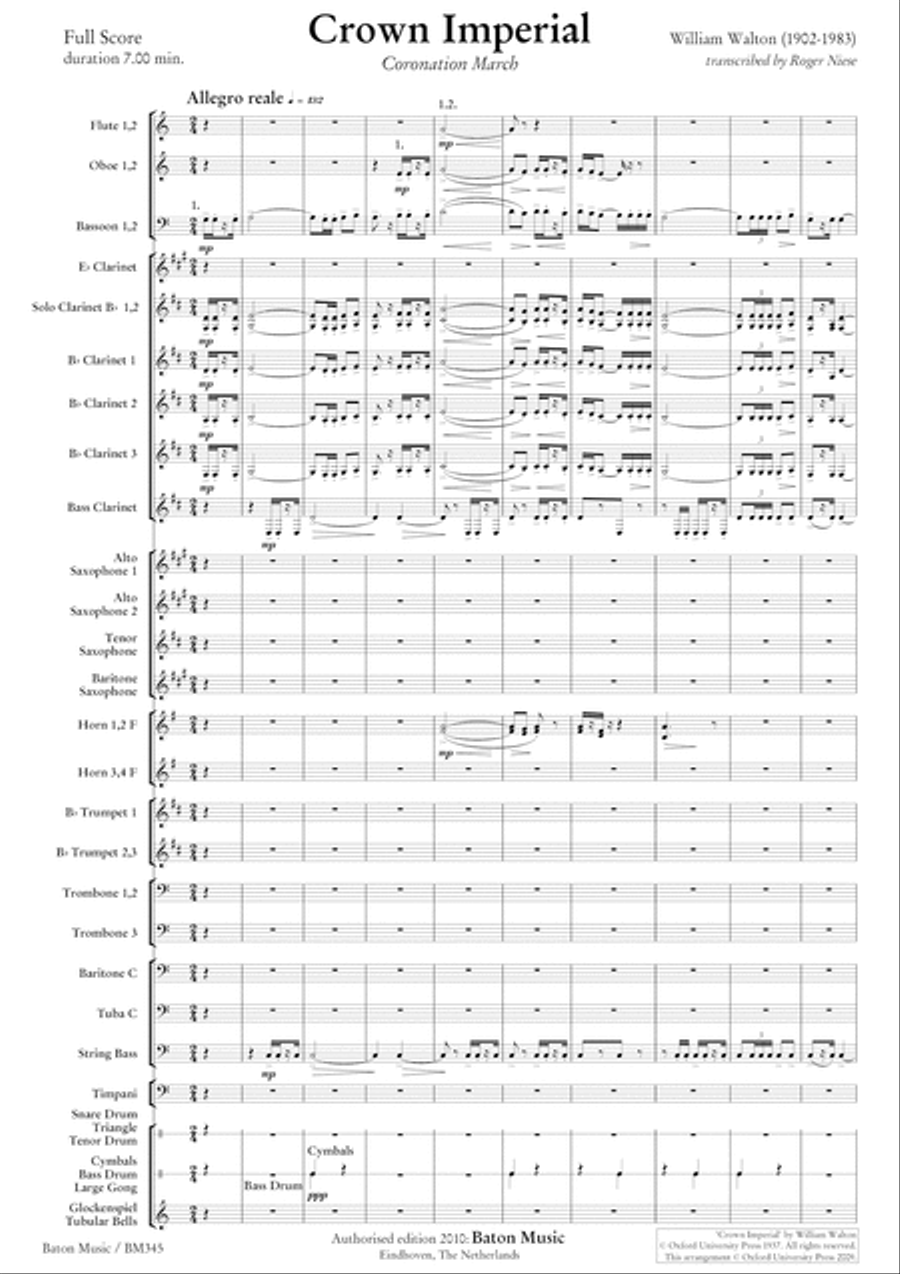 Crown Imperial Crown Imperial Concert Band scores gallery preview page 2