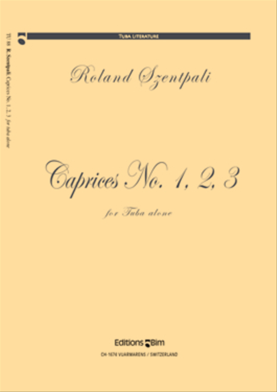 Caprices N° 1, 2, 3 Caprices N° 1, 2, 3 Tuba scores gallery preview page 1