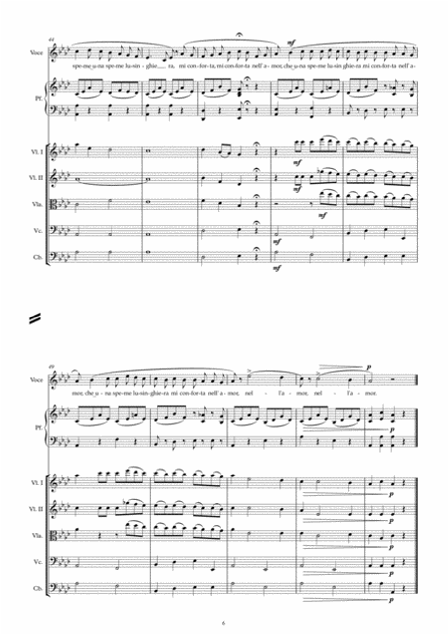 Vaga luna che inargenti Vaga luna che inargenti String Orchestra scores gallery preview page 6