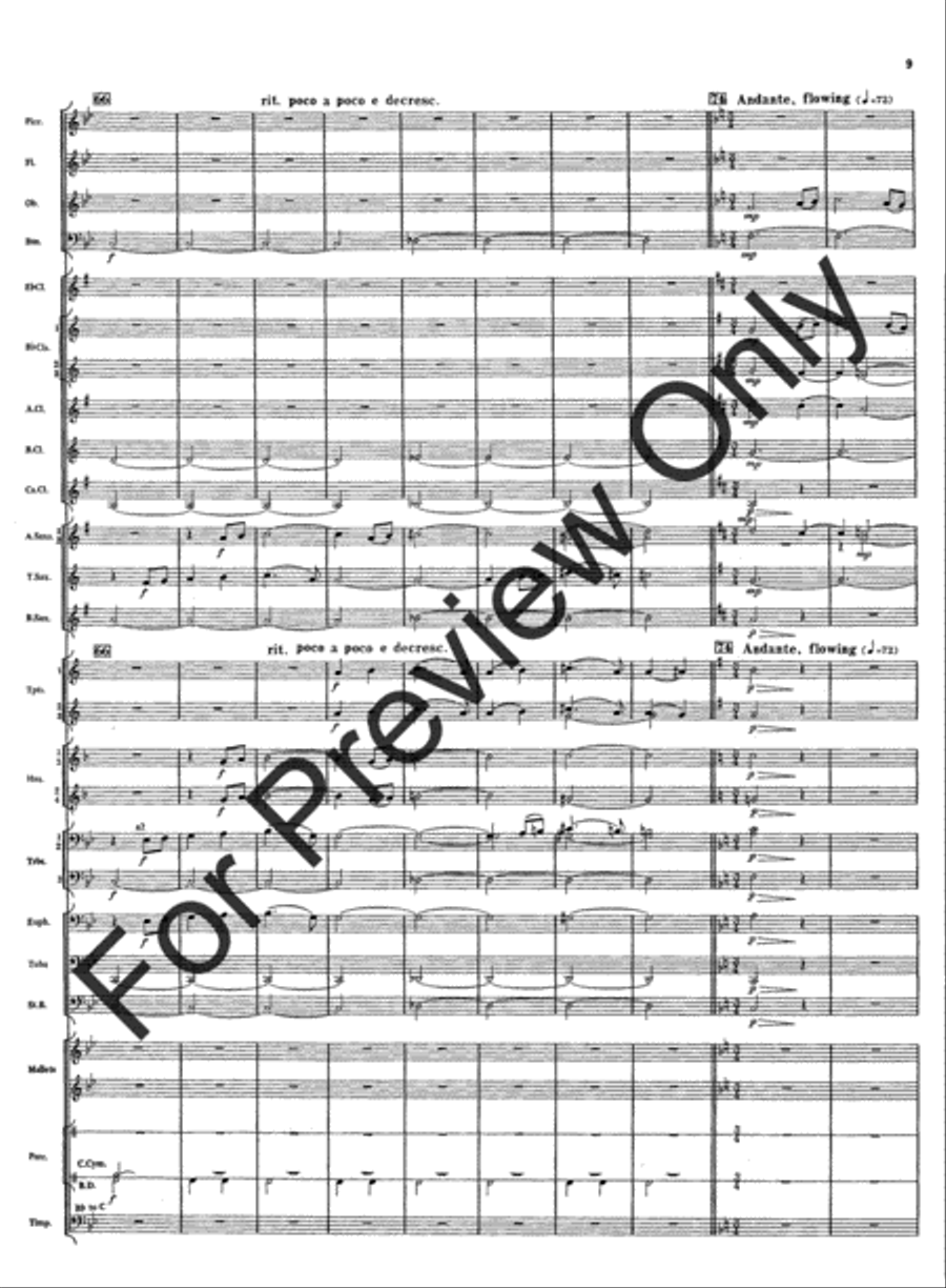 Rivercrest Overture Concert Band scores gallery preview page 11