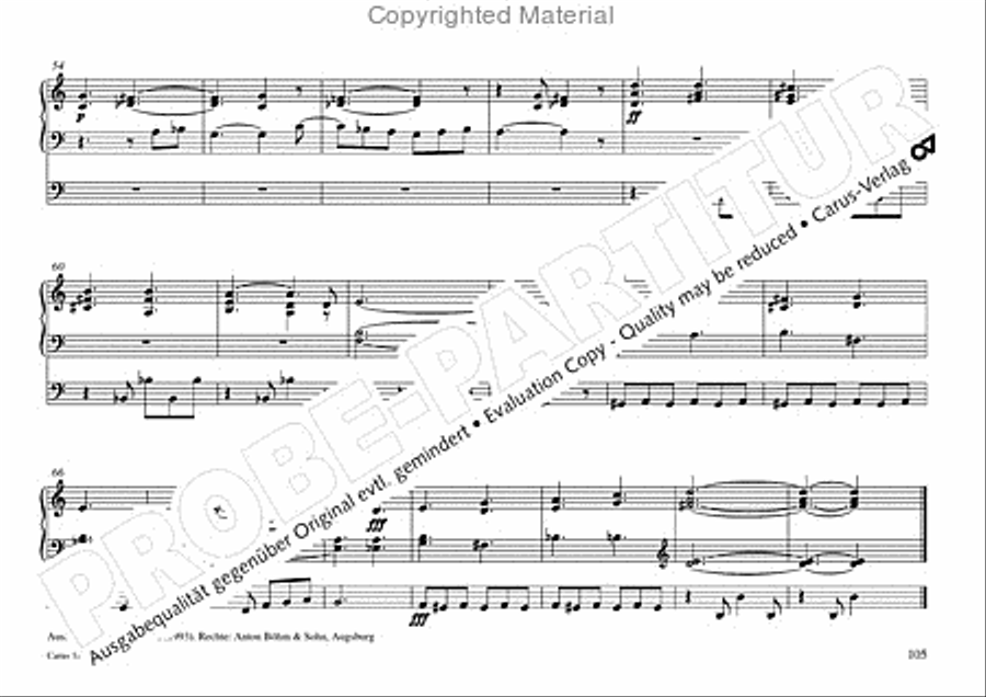Freiburger Orgelbuch: Stammteil Organ Solo scores gallery preview page 106