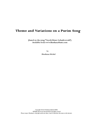 Theme and Variations on a Purim Song