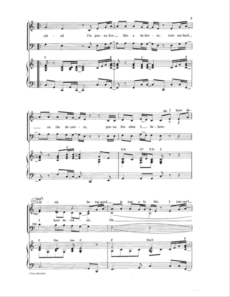 I Have Decided 4-Part scores gallery preview page 3