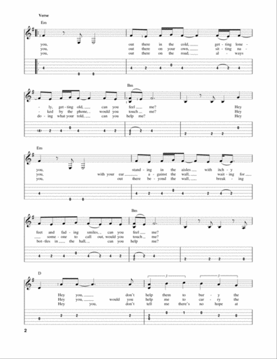 Hey You Hey You Acoustic Guitar scores gallery preview page 2