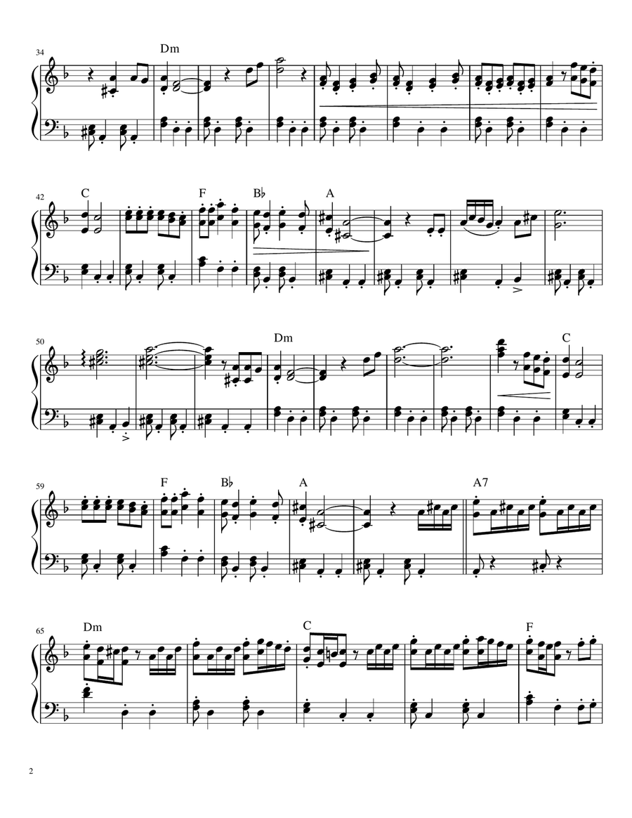 Malaguena Salerosa Malaguena Salerosa Piano Solo scores gallery preview page 2