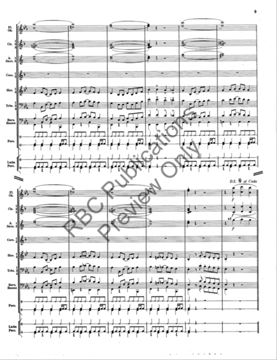 Wah Wah Juarez Concert Band scores gallery preview page 9