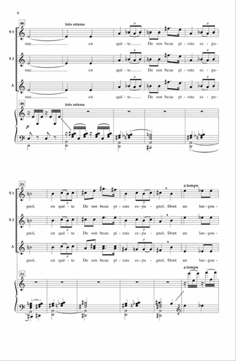 Fantoches (Marionettes) SSA scores gallery preview page 7