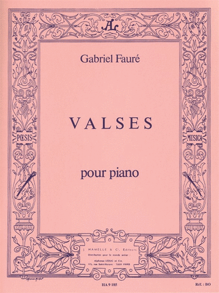 Faure Gabriel Valses 4 Valses Caprices Piano Book Book