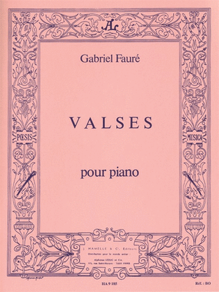 Book cover for Faure Gabriel Valses 4 Valses Caprices Piano Book Book