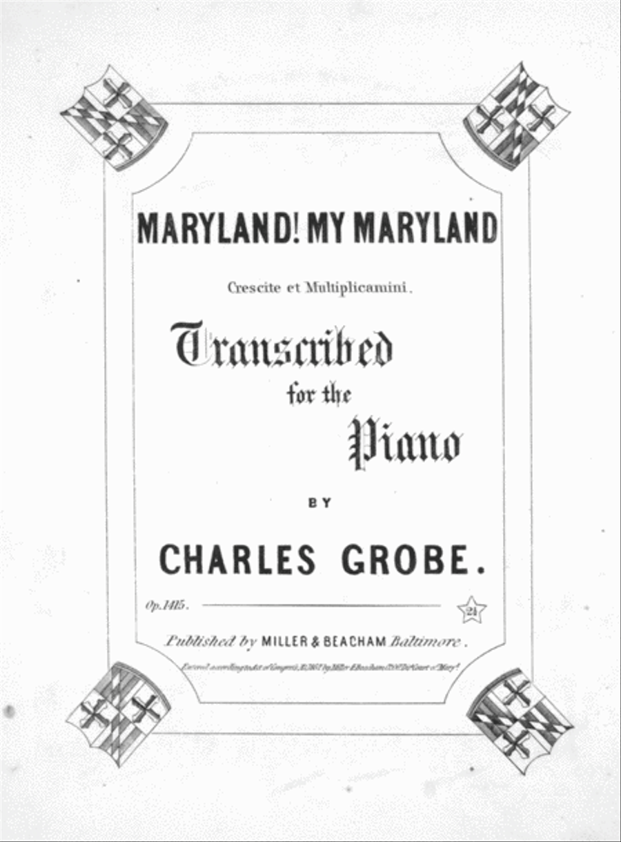 Maryland! My Maryland Piano Solo scores gallery preview page 1
