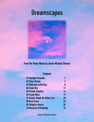 Book cover for Dreamscapes Piano Book