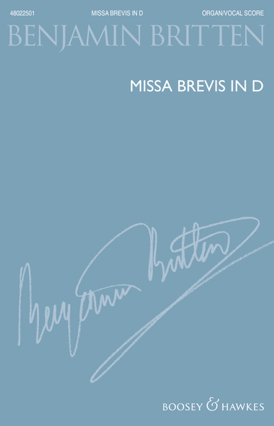 Missa Brevis in D – New Edition image number null