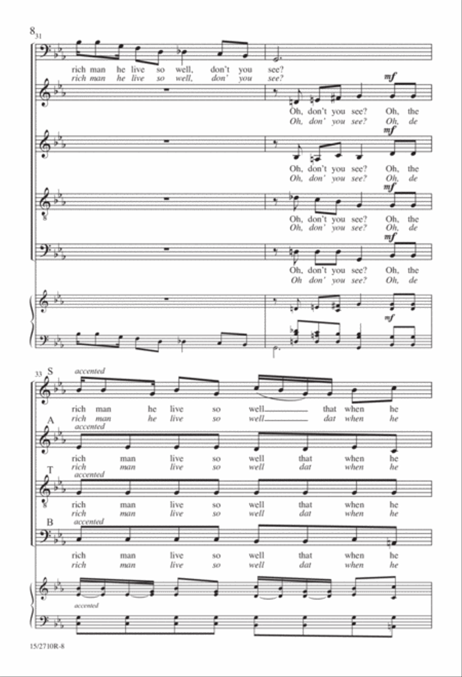 I Got a Home in-a That Rock Divisi scores gallery preview page 9