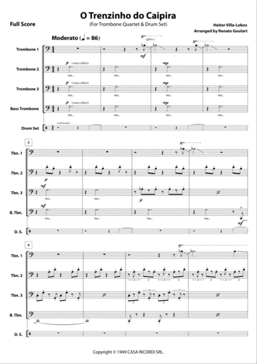 Bachianas Brasileiras N 2 Chamber Music scores gallery preview page 3