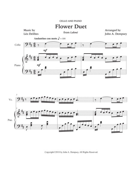 Flower Duet (Cello and Piano) image number null
