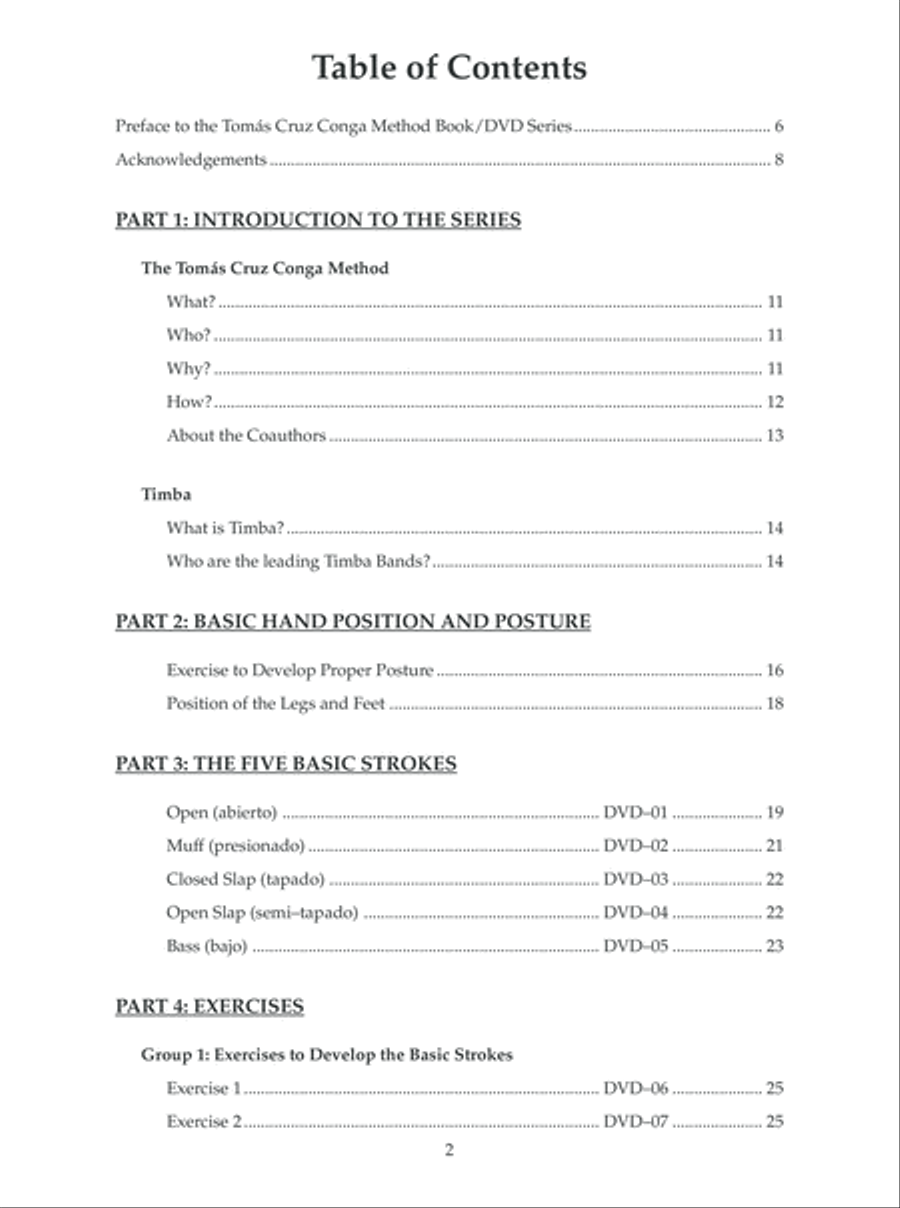 Tomas Cruz Conga Method Volume 1 - Beginning Percussion scores gallery preview page 3