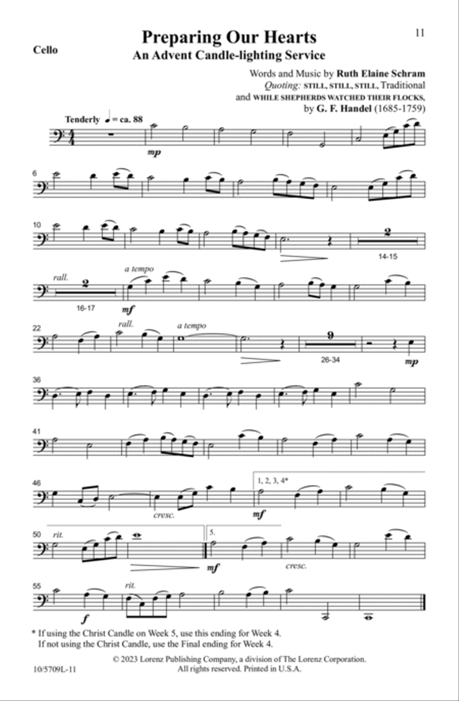 Preparing Our Hearts Preparing Our Hearts 4-Part scores gallery preview page 11