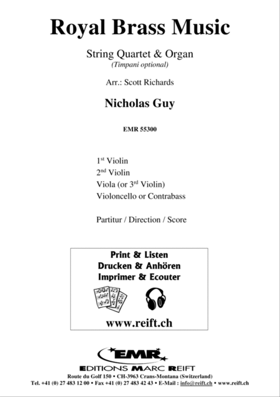 Royal Brass Music String Quartet scores gallery preview page 2