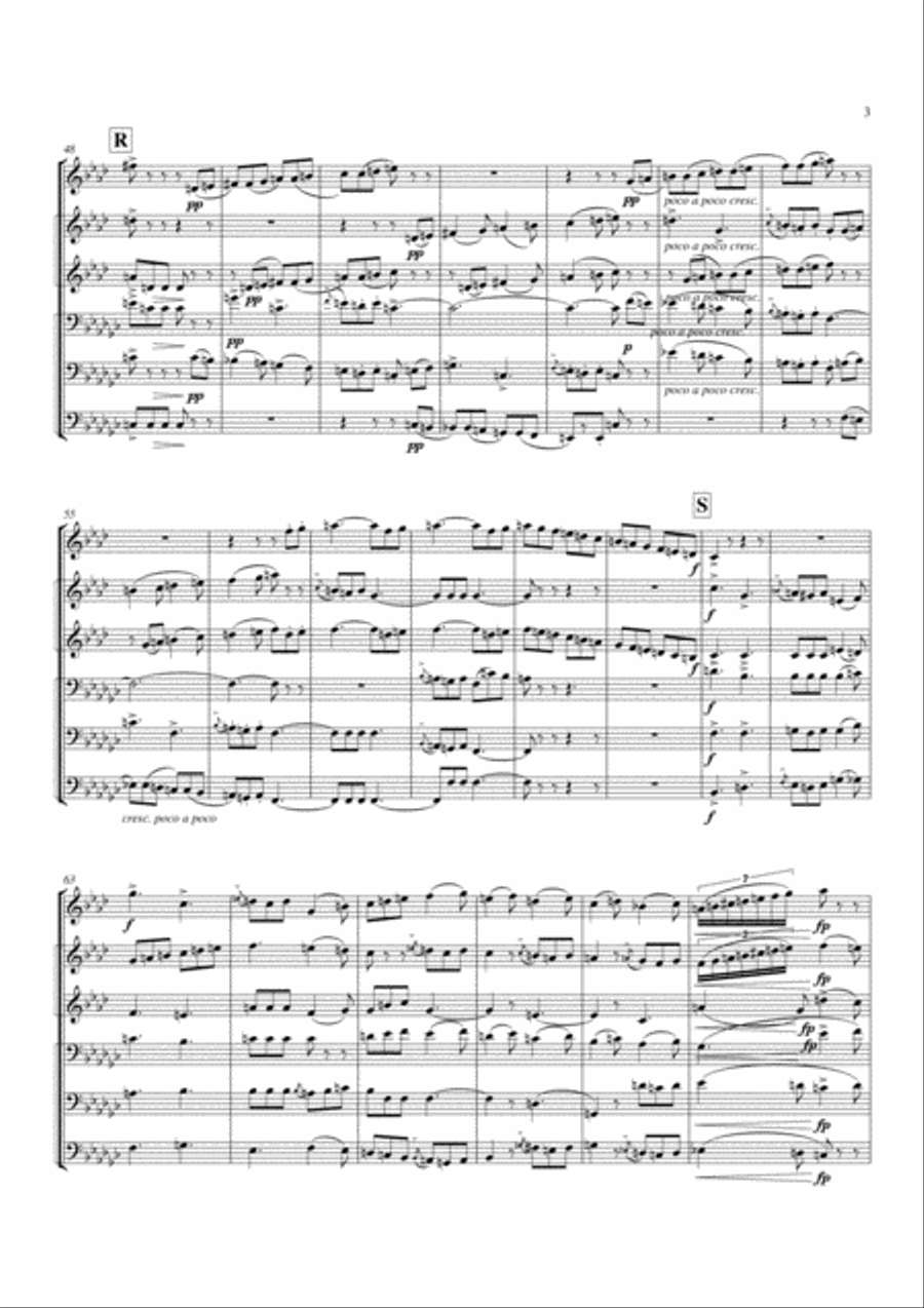 Brass Sextet: Iv - Allegro Con Spirito Chamber Music scores gallery preview page 3