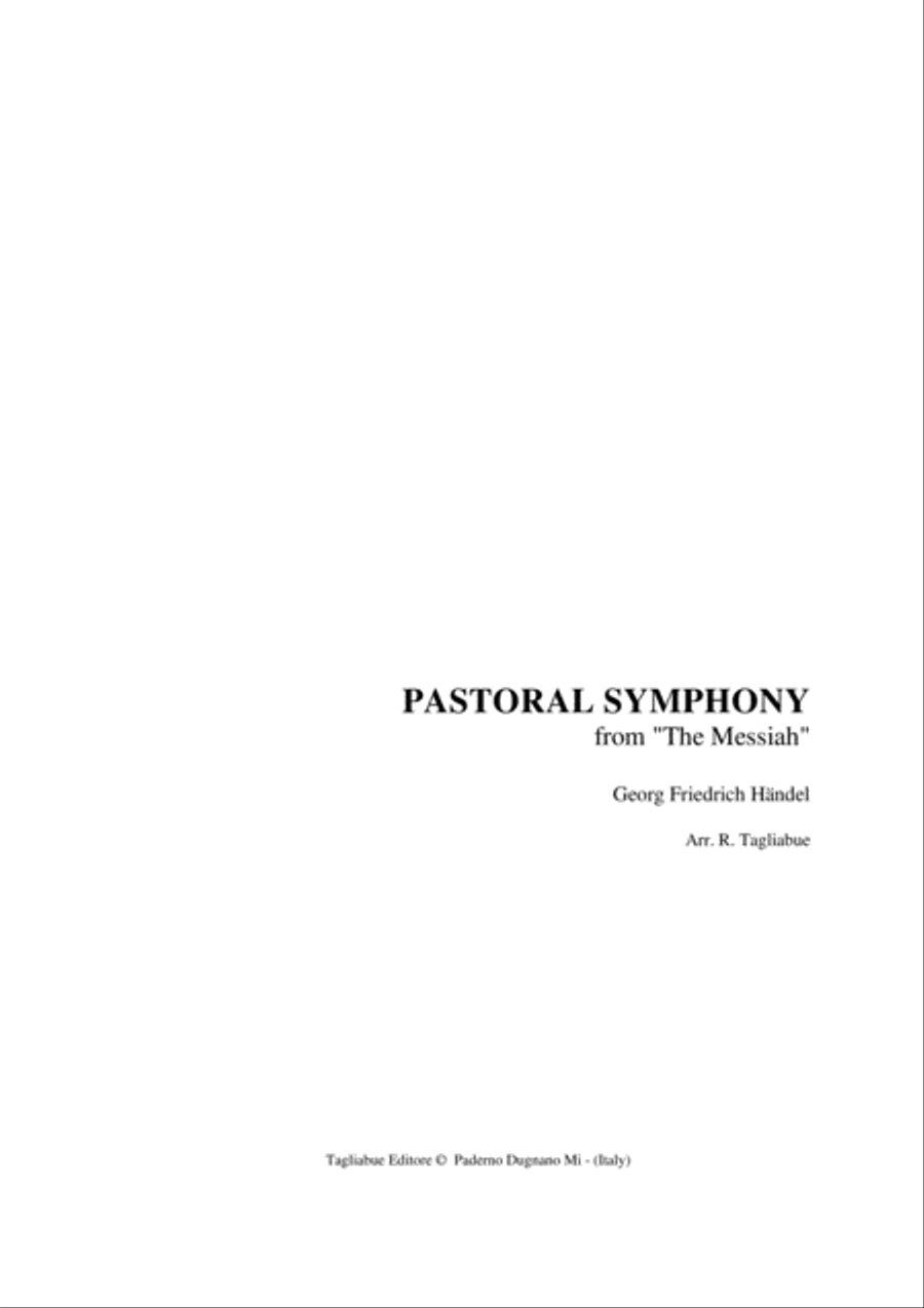 PASTORAL SYMPHONY - from The Messiah - Handel - For Clarinet Bb Trio Woodwind Trio scores gallery preview page 1