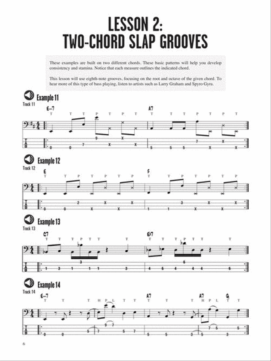Slap Bass Lines Electric Guitar scores gallery preview page 5