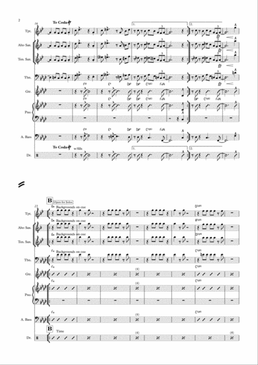 Work Song Jazz Ensemble scores gallery preview page 6