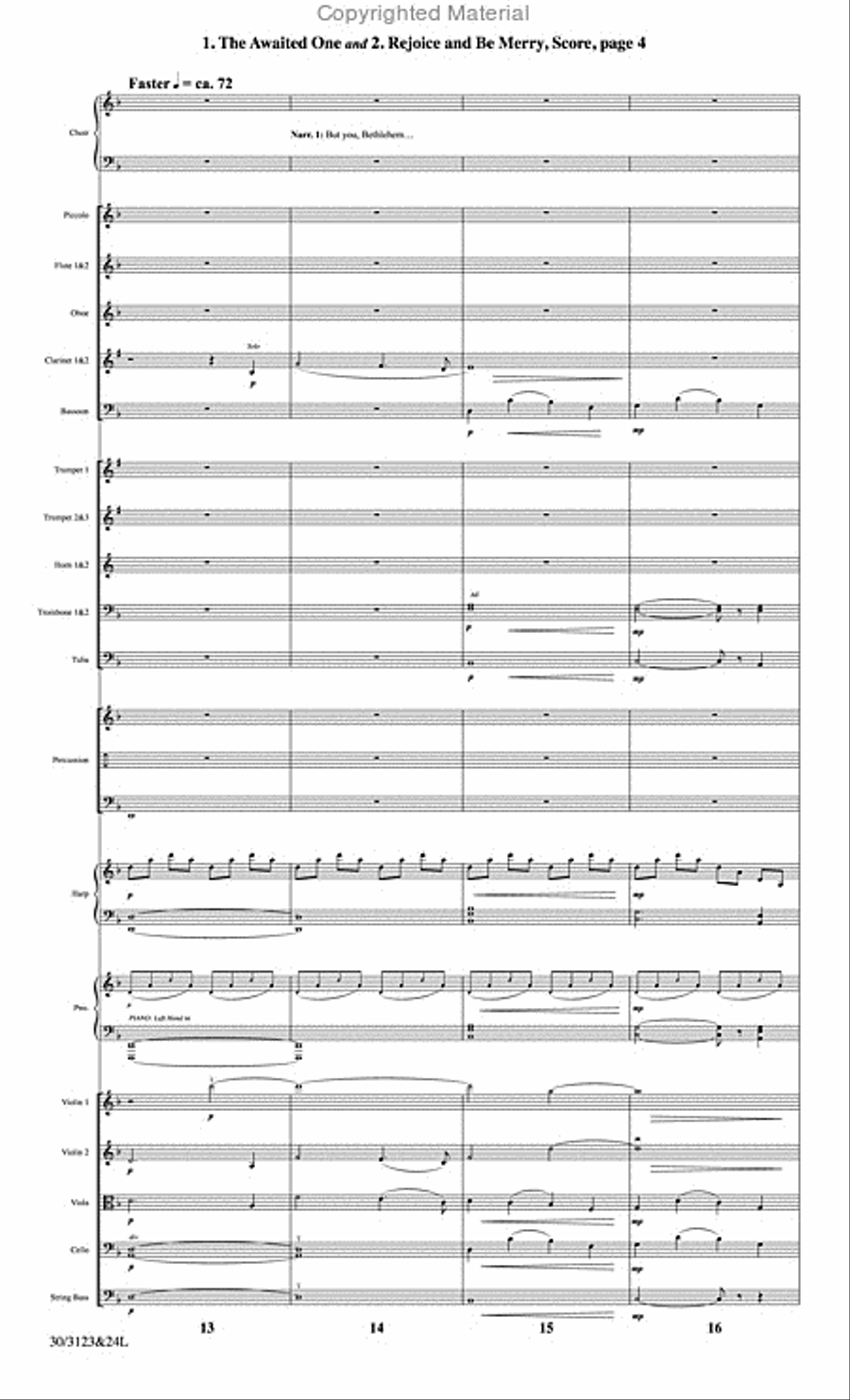 The Christmas Story - Set of Parts Choir scores gallery preview page 5